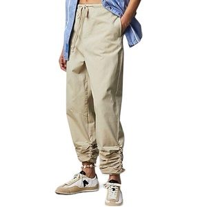 Free People Parachute Drawstring Ruched Hem Pants | Size XL